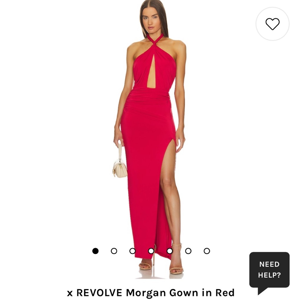 Michael Costello x Revolve Morgan Gown in Red
